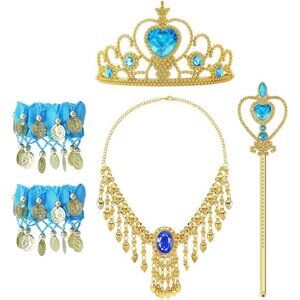 5pcs Girls Princess Costume Accessories Set Toddler Kids Princess Dress Up